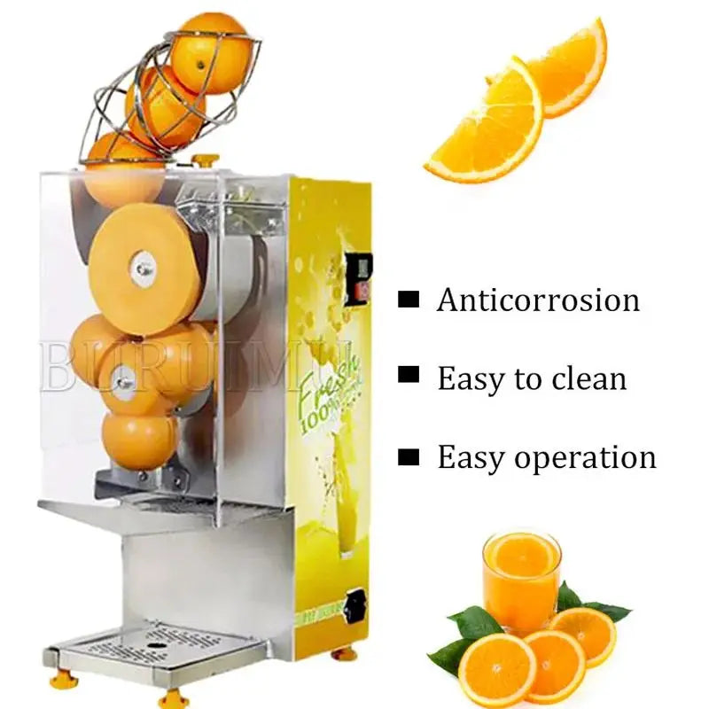 110V/220V Electric Commercial Orange Juicer Squeezer Juice Machine Citrus Lemon Press Machine