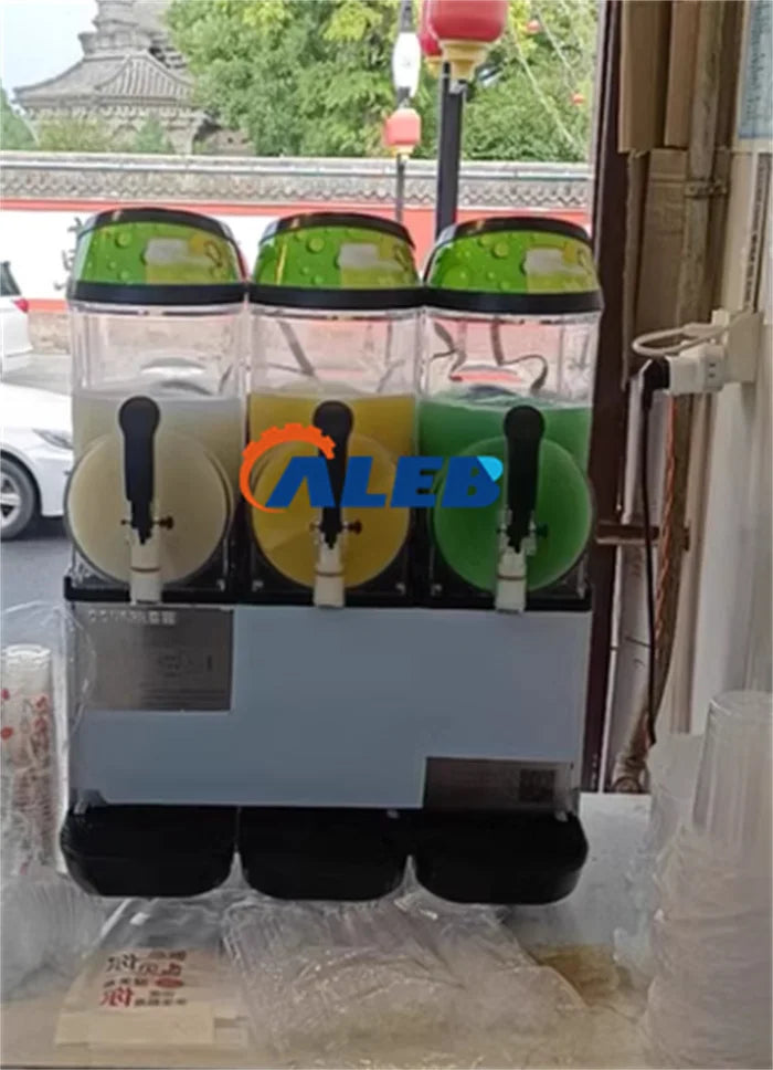 Cooling Drink Beverage Making Machine Ice Slush Blender Mixing Machine Soda Fountain Granita Drinking Machine with Vending