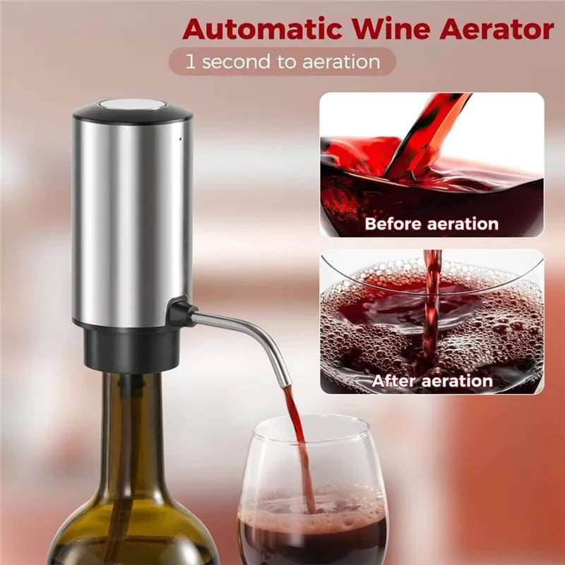 【EXCLUSIVE】Electric Bottle Pump Dispenser Touchless Automatic Beverage Pourer Electric Wine Pourer