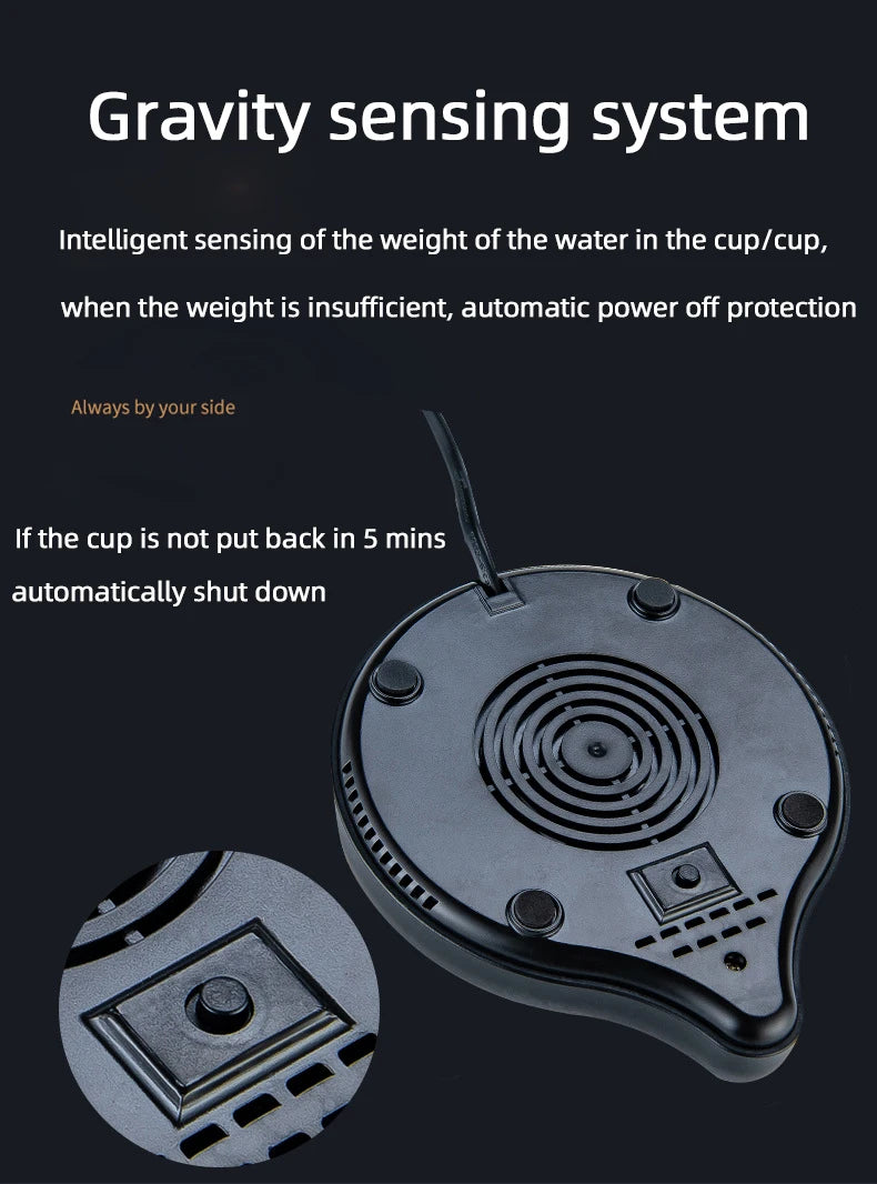 200W Electric Cup Heater Coffee Mug Warmer 100°C Hot Tea Maker Warmer Coaster Heating Pad for Milk Tea Water 110V/220V