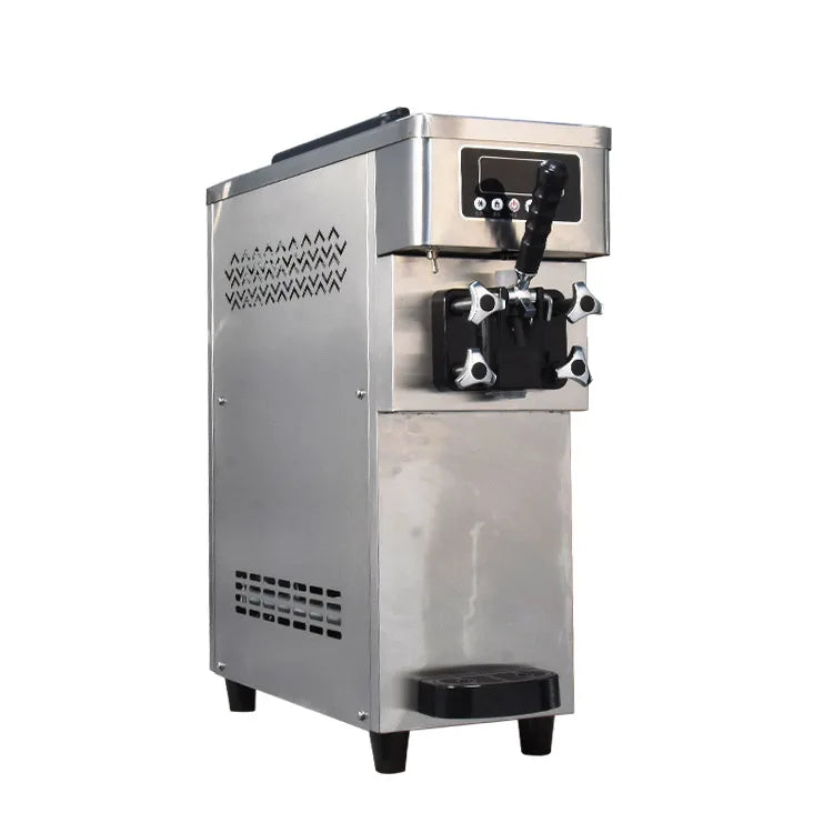 1700W Vertical Soft Serve Ice Cream Machine - Compact Commercial, Fully Automatic, Portable Stainless Steel, Easy Clean,