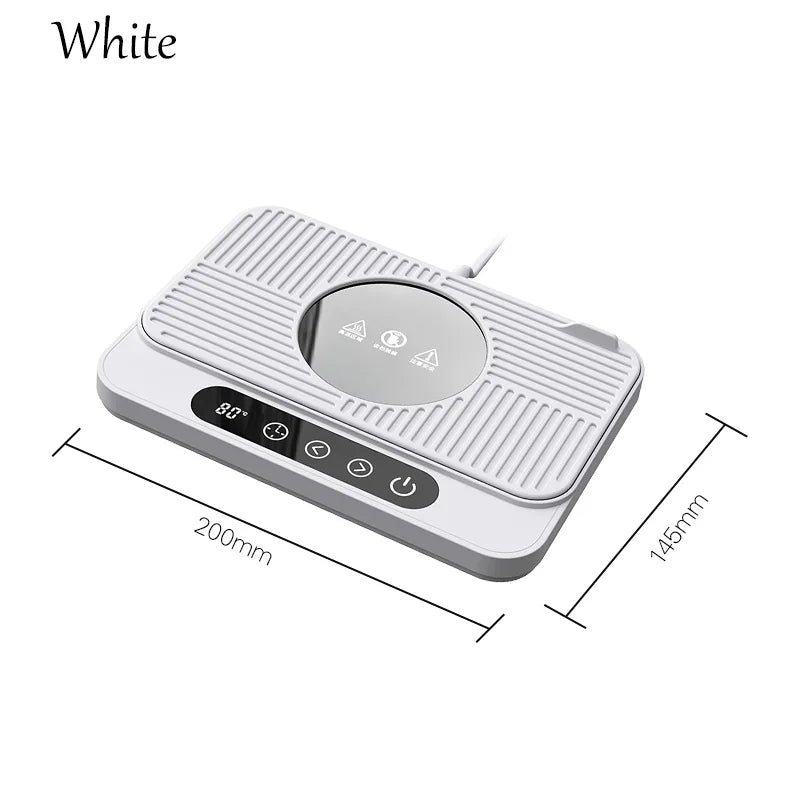 50W Cup Heater Mug Warmer Electric Hot Plate 9 Gear Temperature Warmer Coaster Heating Lunch Box Milk Coffee Home Office