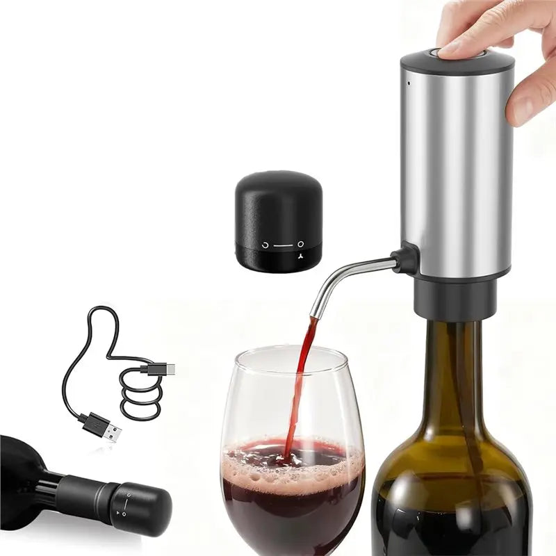 【EXCLUSIVE】Electric Bottle Pump Dispenser Touchless Automatic Beverage Pourer Electric Wine Pourer