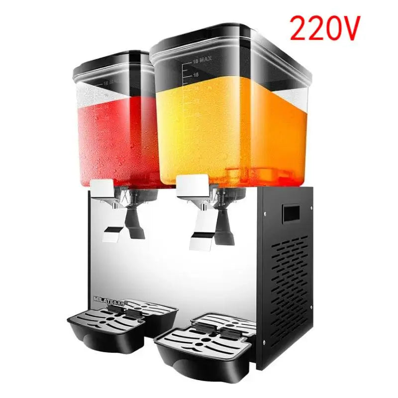 Double Can Industrial Cold Beverage Machine Buffet Frozen Orange Juice Machine