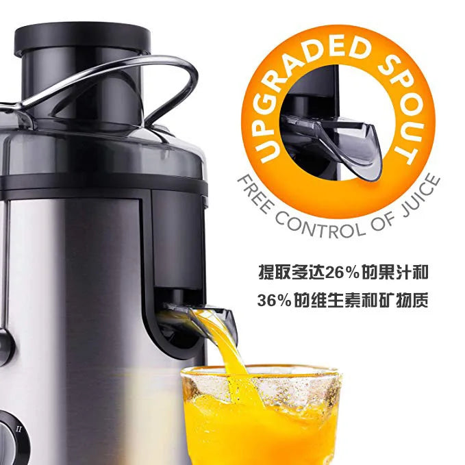 Electric Centrifugal Juicer Large Caliber Juice Extractor with Slag Juice Separation Machine for Orange And Fruit Juices