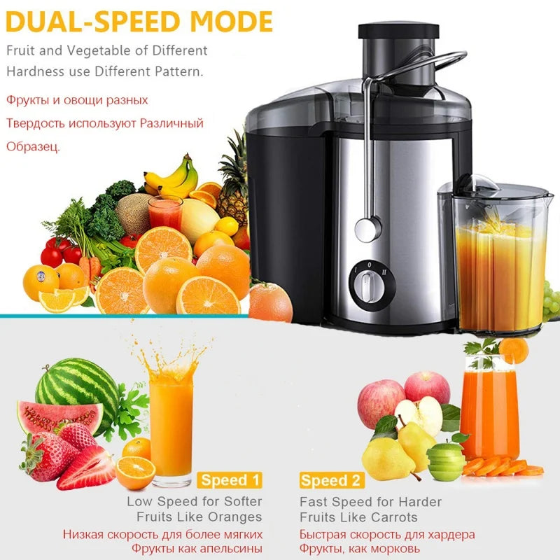 Electric Centrifugal Juicer Large Caliber Juice Extractor with Slag Juice Separation Machine for Orange And Fruit Juices