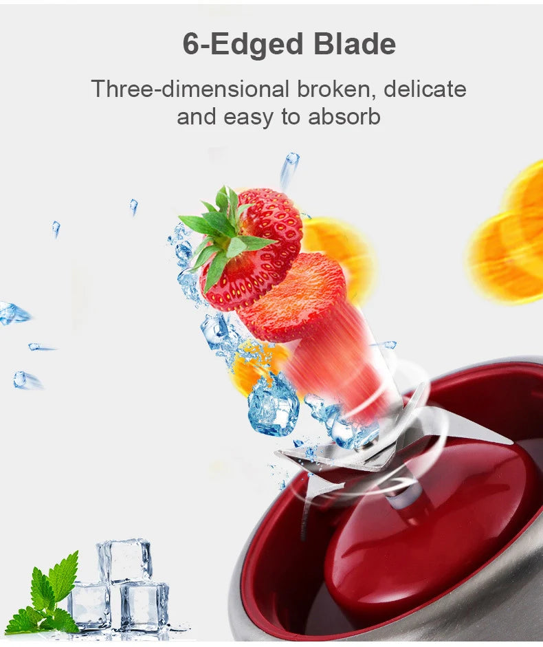 Multifunction Juicers Portable Electric Blender USB Rechargeable Electric Mixer Fruit Orange Milkshake Juice Maker Machine 450M