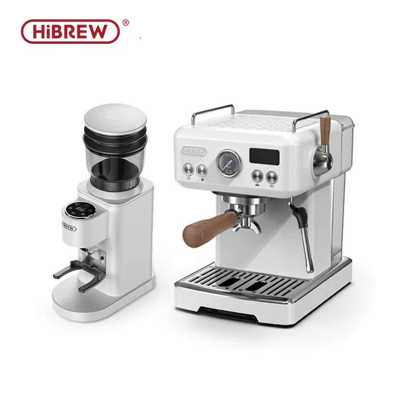 HiBREW Semi Automatic Espresso Coffee Machine DIY Function 20Bar Pressure Temperature Adjustable For Cappuccino & Latte H10plus