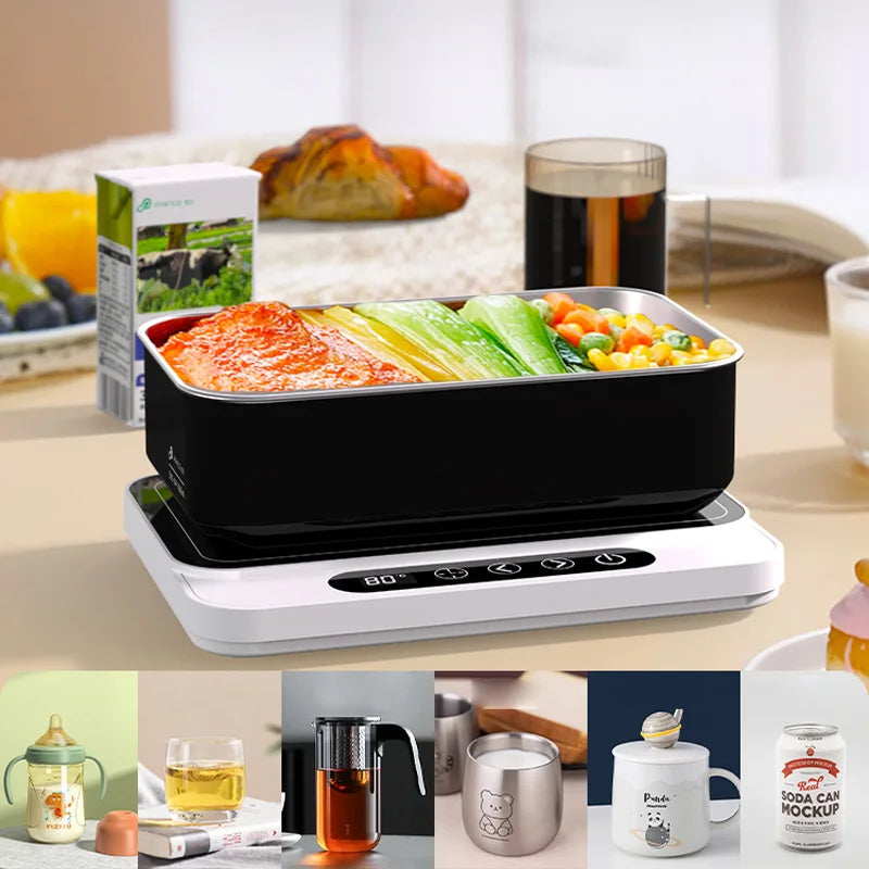 50W Cup Heater Mug Warmer Electric Hot Plate 9 Gear Temperature Warmer Coaster Milk Coffee Heating Pad For Home Office 220V