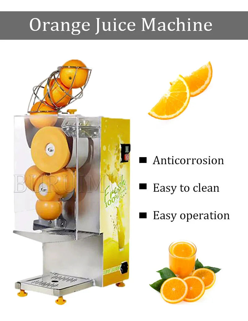 110V/220V Electric Commercial Orange Juicer Squeezer Juice Machine Citrus Lemon Press Machine