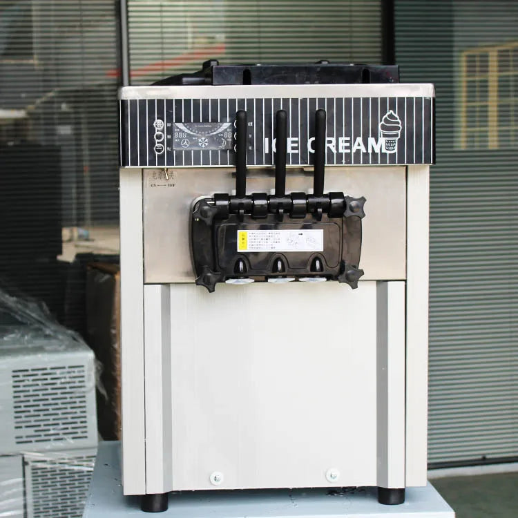 1700W Vertical Soft Serve Ice Cream Machine - Compact Commercial, Fully Automatic, Portable Stainless Steel, Easy Clean,