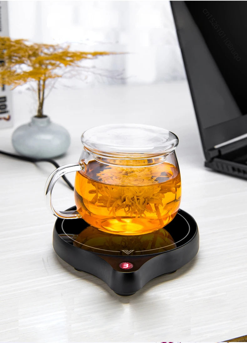 200W Electric Cup Heater Coffee Mug Warmer 100°C Hot Tea Maker Warmer Coaster Heating Pad for Milk Tea Water 110V/220V