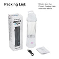 Portable Fruit Juicer Mini Blender 450ML Electric Juice Cup 12 Blades Rechargeable Blender For Shakes And Smoothies Ice Crusher
