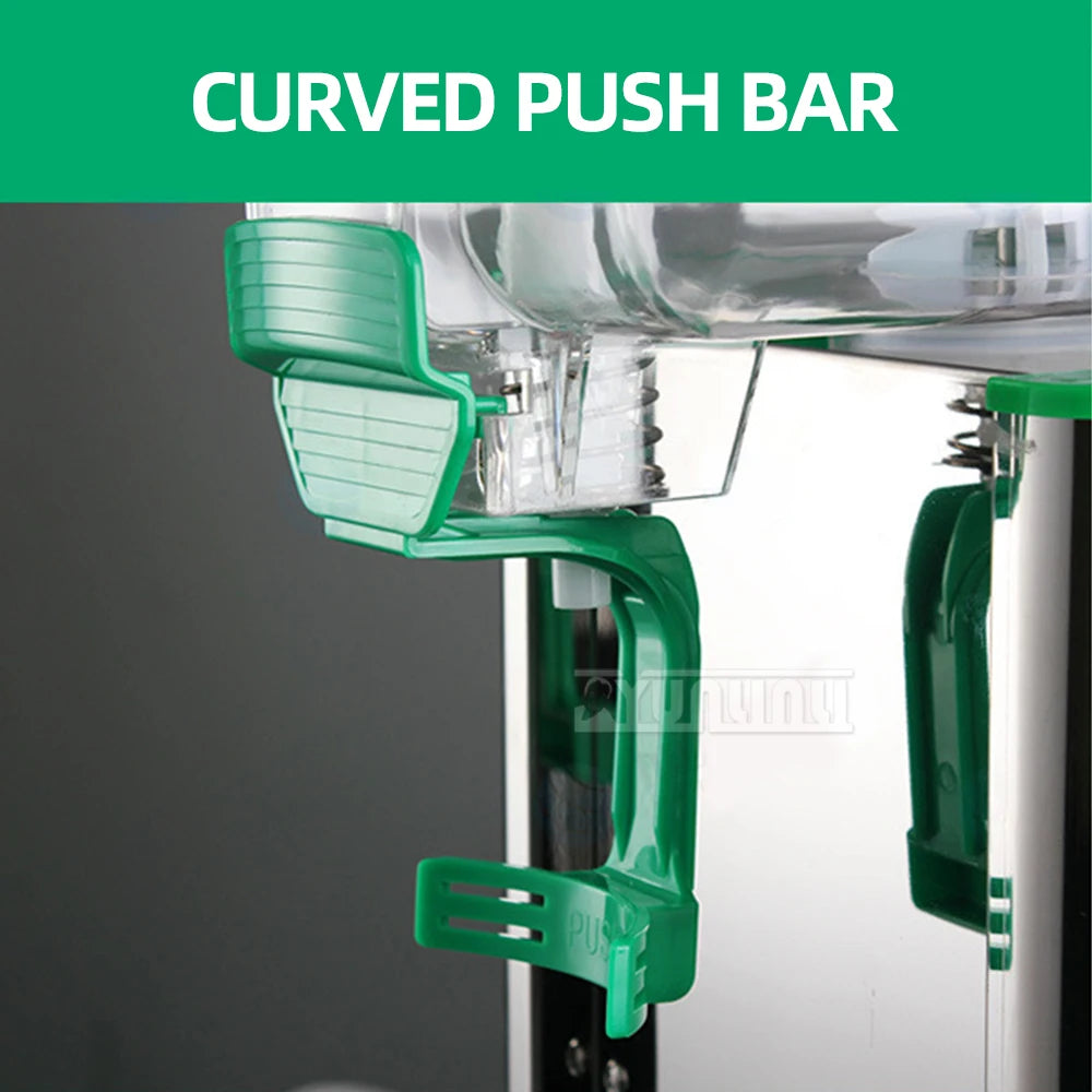 Commercial Double Cylinder Slush Machine Cold Hot Drink Dispenser Large Capacity Beverage Juicer