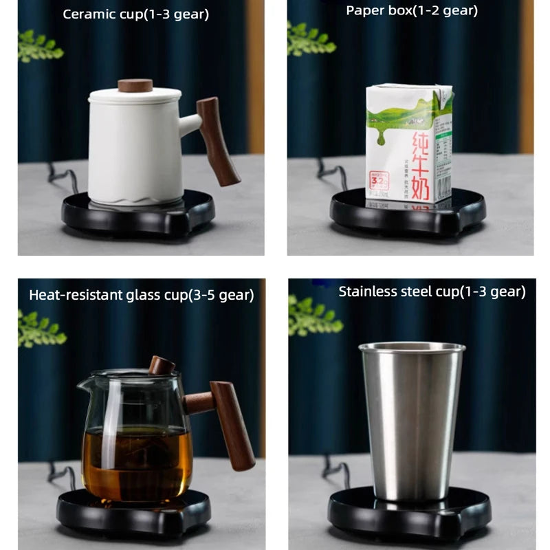 200W Electric Cup Heater Coffee Mug Warmer 100°C Hot Tea Maker Warmer Coaster Heating Pad for Milk Tea Water 110V/220V