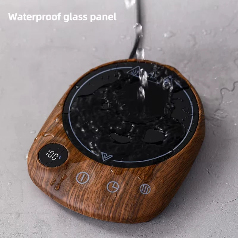 220V Cup Heater Coffee Mug Warmer Hot Tea Makers 100°C Warmer Coaster 5 Gear Temperature Cup Heaters Coffee Milk Tea Heating Pad
