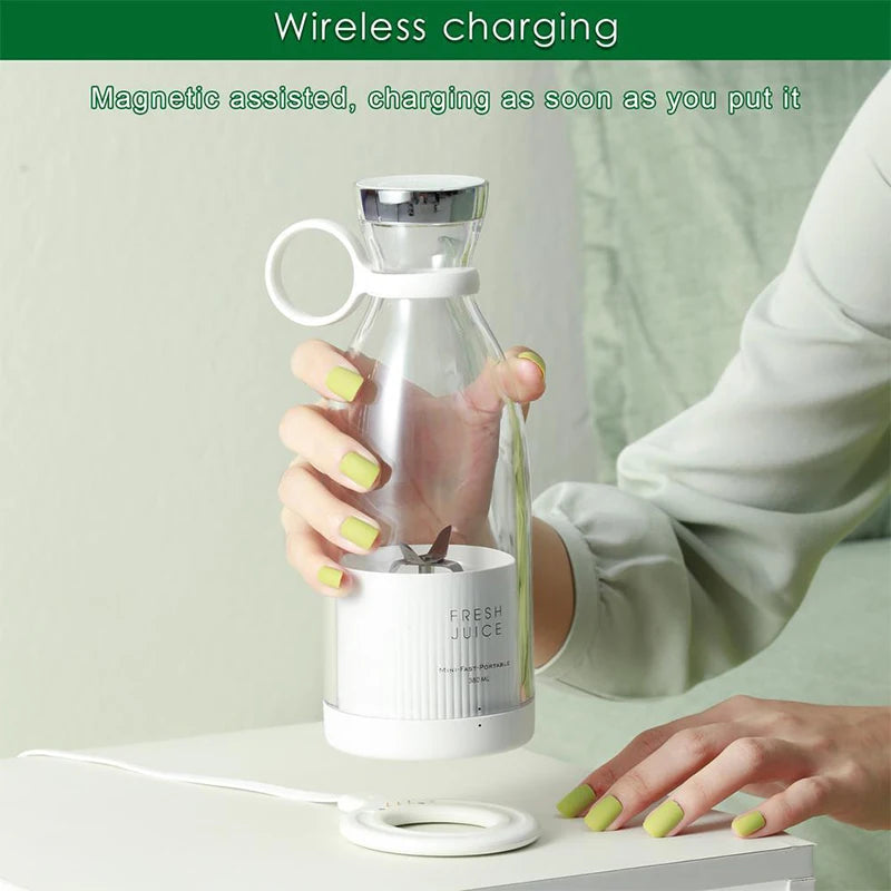 Hot Selling Wireless Electric Mini Personal Juicers Cup Frozen Pineapple Shake Mixer Bottle Portable Mini Fruit Blender