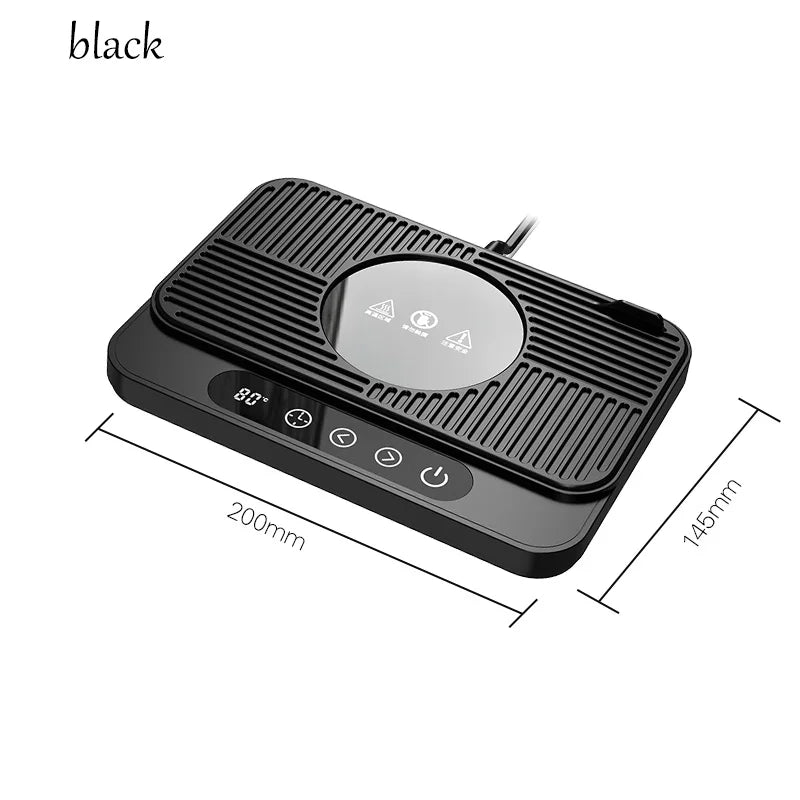 50W Cup Heater Mug Warmer Electric Hot Plate 9 Gear Temperature Warmer Coaster Heating Lunch Box Milk Coffee Home Office