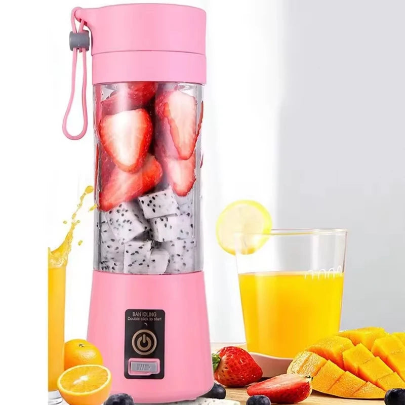 Home Kitchen Accessories Electric Mini USB 6 Blades Juicer Cup Machine Portable Fruit Kitchen Tools Bottle Juicer Blender