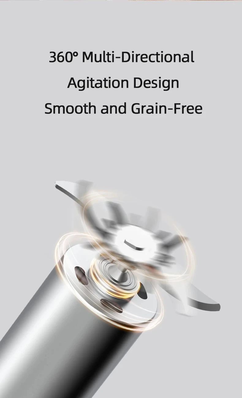 1100ML Portable Juicer Fresh Fruit Mixer 26 Blades USB Rechargeable Multifunctional Juicer Ice Crusher Smoothie Blender For Home