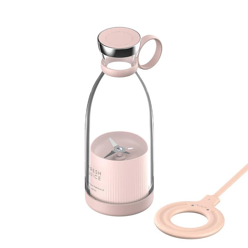 Hot Selling Wireless Electric Mini Personal Juicers Cup Frozen Pineapple Shake Mixer Bottle Portable Mini Fruit Blender