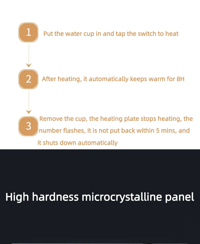 200W Electric Cup Heater Coffee Mug Warmer 100°C Hot Tea Maker Warmer Coaster Heating Pad for Milk Tea Water 110V/220V