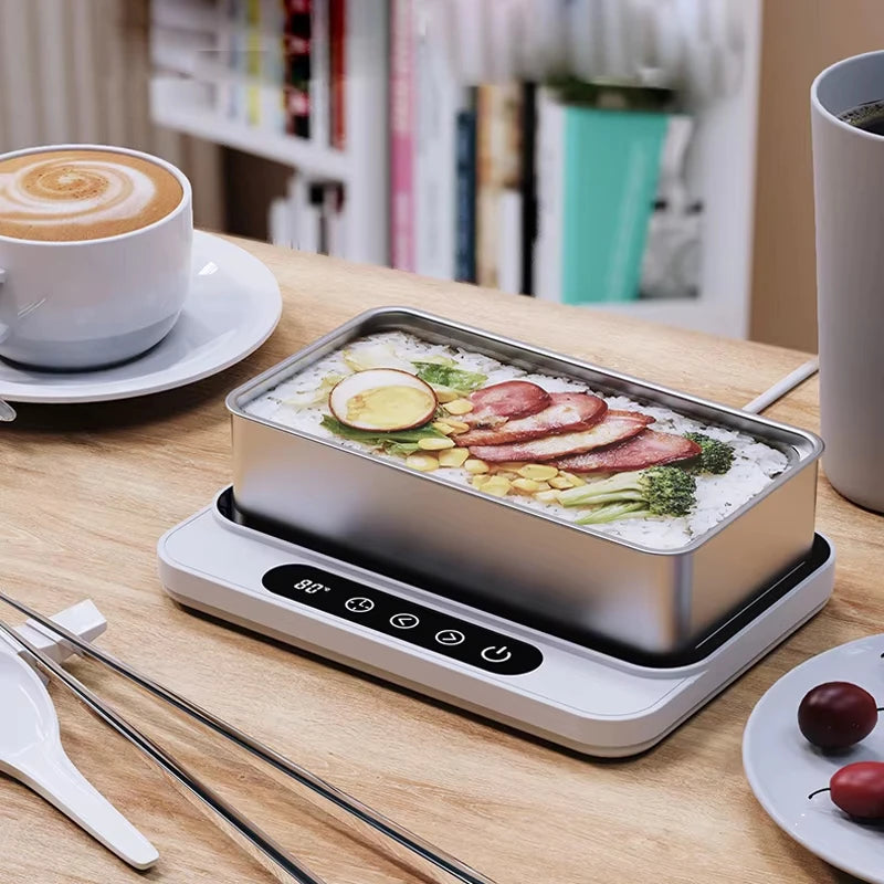 50W Cup Heater Mug Warmer Electric Hot Plate 9 Gear Temperature Warmer Coaster Heating Lunch Box Milk Coffee Home Office