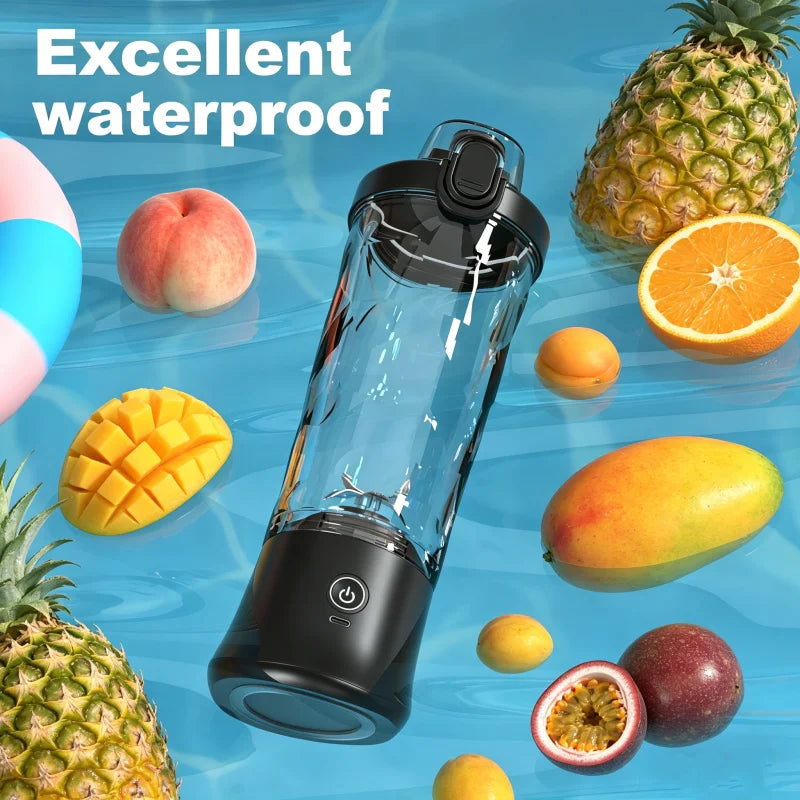 Portable Blender Electric Juicer 600ML Fruit Mixers 4000mAh USB Rechargeable Smoothie Mini Blender Multifunction Juice Maker