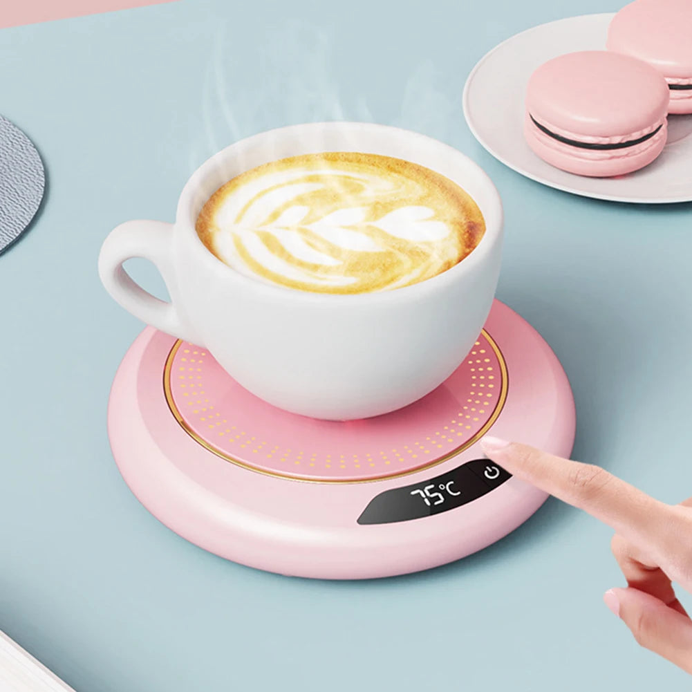 Coffee Mug Warmer Auto Shut Off Desk Mug Warmer USB Plug Electric Beverage Tea Water Milk Warmer for Travel Office Desk Home Use