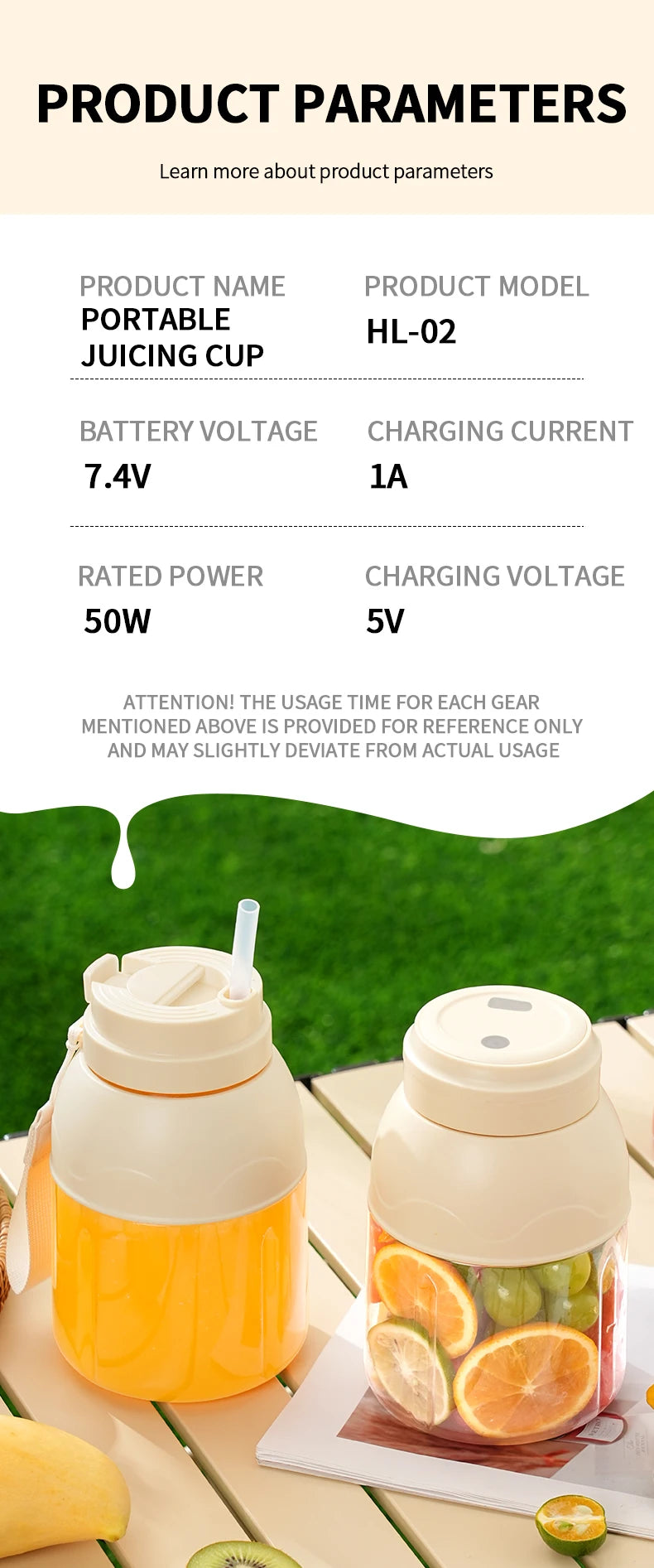 1 set of electric juicer, portable rechargeable blender for smoothies and milkshakes, suitable for office, gym, and travel
