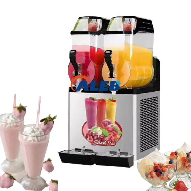 Cooling Drink Beverage Making Machine Ice Slush Blender Mixing Machine Soda Fountain Granita Drinking Machine with Vending